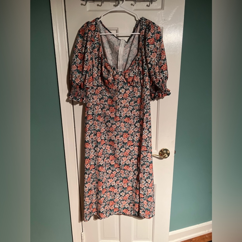 Boohoo ankle length floral dress
